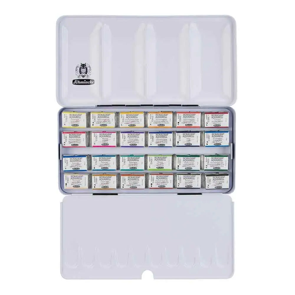 Schmincke Horadam Watercolor ( 24 X 1 ) Metal Set Canvazo